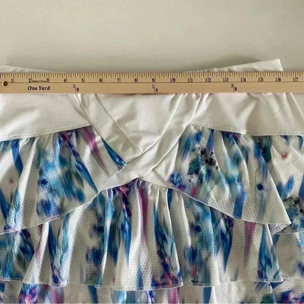 Lucky in Love Tiered Ruffle Skort Tennis Pickleball Golf XL - Picture 3 of 7